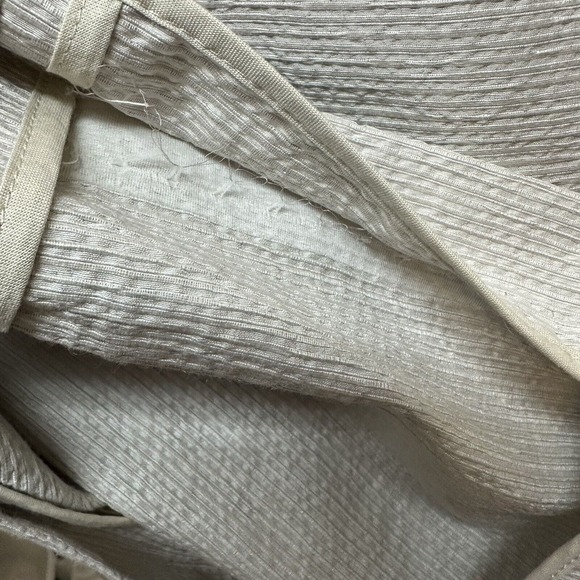 'S MAX MARA Alda Striped Cotton Silk Button Back Dress Size‎ US 8 - Picture 8 of 14